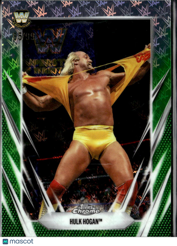 Hulk Hogan 2026 Topps Chrome WWE Legends Green Refractor /99 WWE