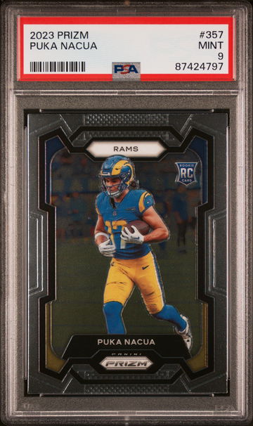 2023 PANINI PRIZM PUKA NACUA #357 RC ROOKIE PSA 9