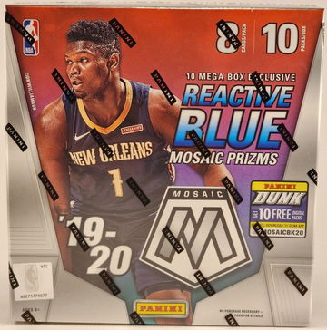 2019-20 Panini Mosaic NBA Mega Box Reactive Blue