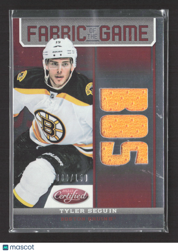 2012 Panini Certified Fabric of the Game Tyler Seguin #FOG-TS Event-Used Material 000/150 Memorabilia
