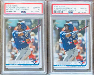 2019 Topps Series 2 Vladimir Guerrero Jr SP NNO RC Rookie PSA 10 Gems (QTY 2)