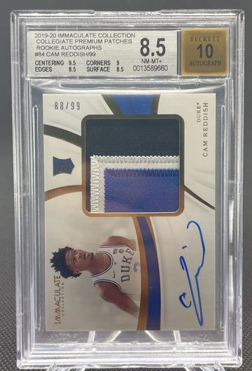 2019-20 Cam Reddish Immaculate Collegiate RPA 88/99