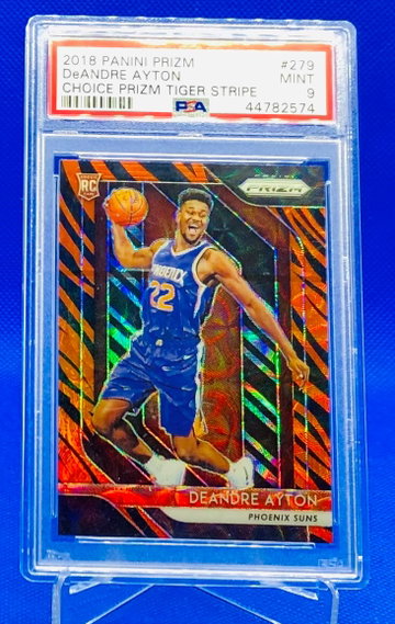 DeAndre Ayton Prizm Tiger Rookie RC PSA 9