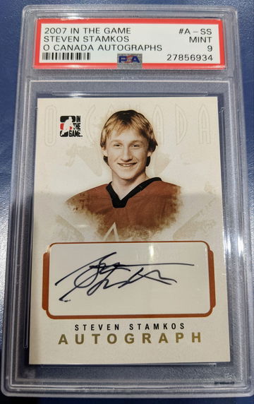 2007 Steven Stamkos Rookie Autograph PSA 9