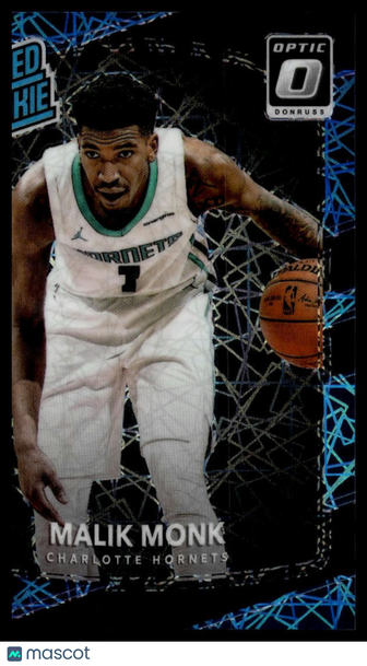 2017-18 Donruss Optic Malik Monk #190 Black Velocity SN RC