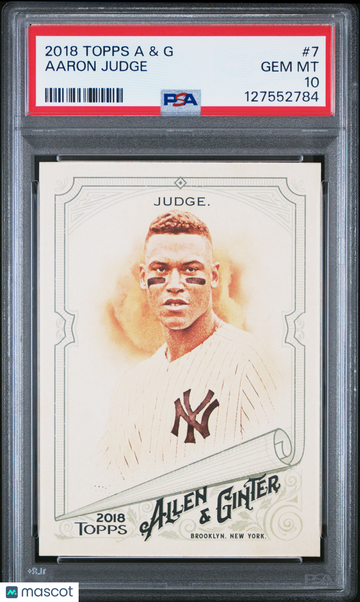 2018 Topps Allen & Ginter Aaron Judge #7 PSA 10