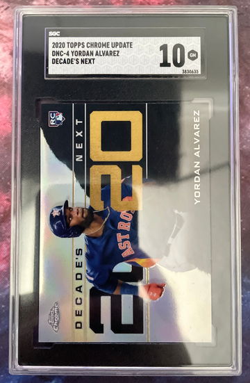 2020 Topps Chrome UPDATE DNC-4 Yordan Alvarez SGC 10