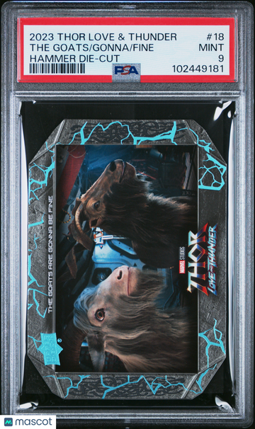 2023 Upper Deck Thor: Love And Thunder Fine Gonna The Goats #18 PSA 9