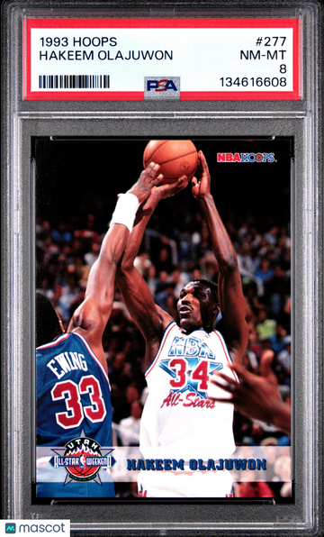 1993 Hoops Hakeem Olajuwon #277 PSA 8