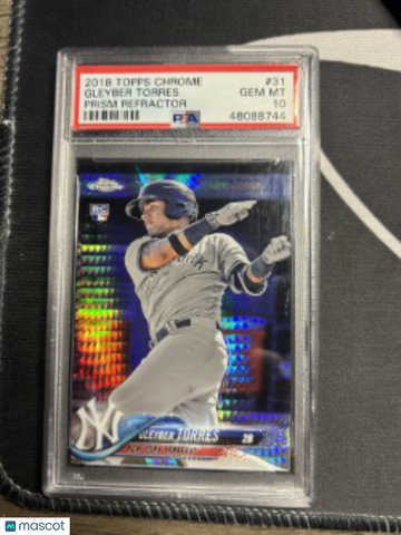 2018 Topps Chrome Gleyber Torres #31 Prism Refractor PSA 10