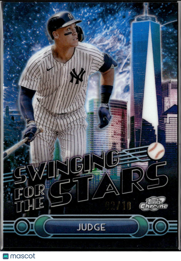 2025 Topps Chrome Swinging for the Stars Aaron Judge #SS-2 /10