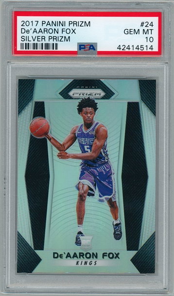 De'Aaron Fox 2017 Prizm Silver