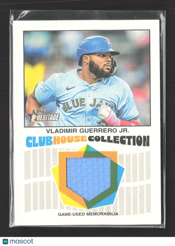 2026 Topps Heritage Clubhouse Collection Vladimir Guerrero Jr. #CCR-VG Relic Game-Used Memorabilia