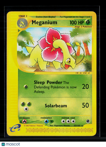 2002 Expedition Base Set Meganium Rare #53/165