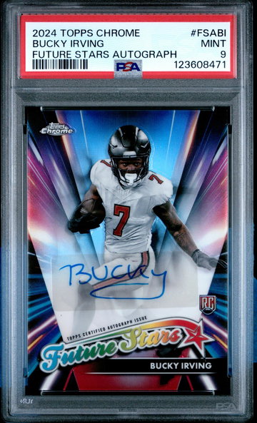 2024 Topps Chrome Future Stars Autographs Bucky Irving #FSABI PSA 9