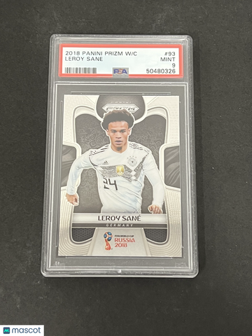 2018 Panini Prizm World Cup Leroy Sane #93 PSA 9