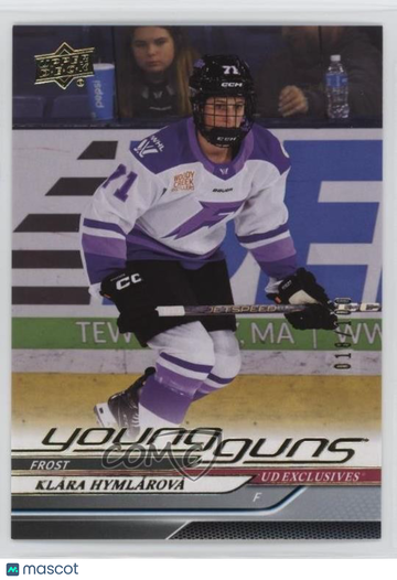 2024-25 Upper Deck PWHL - [Base] - Exclusives Klara Hymlarova #58 Exclusives Rookie 018/100