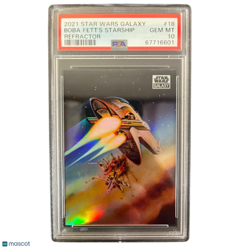 2021 Topps Chrome Star Wars Galaxy Boba Fett’S Starship #18 PSA 10