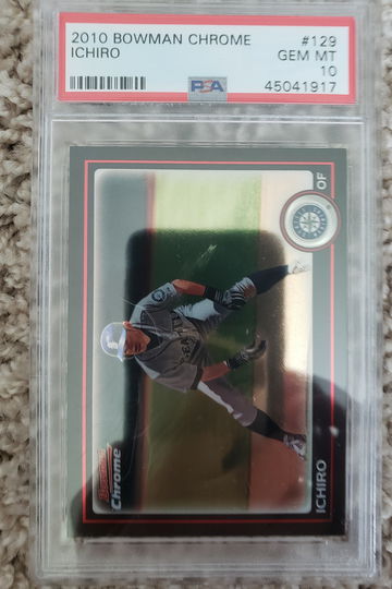 2010 bowman chrome Ichiro psa 10