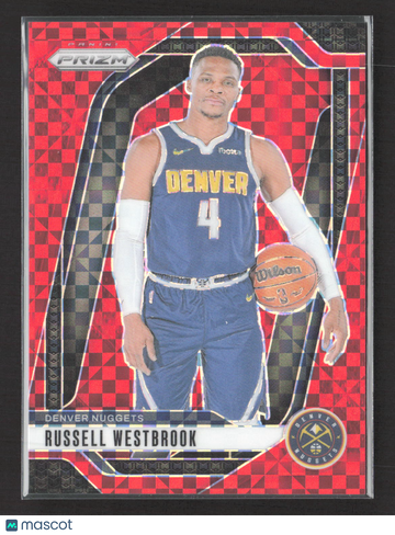 2024 Panini Prizm Russell Westbrook #157 Red Checkerboard 16/75