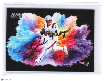 2025 Custom Blast Color Blast Drake Maye Auto CB-16A Custom Blast Patriots Football Card