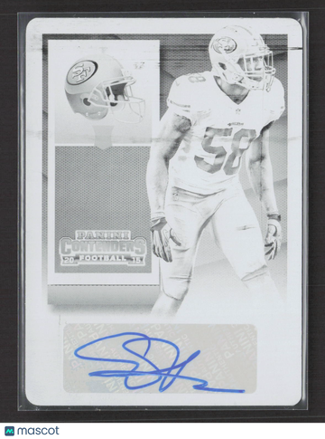 2015 Panini Contenders Football Rookie Ticket Eli Harold #130 Black Plate /1 Printing Plate Authentic Printing Plate