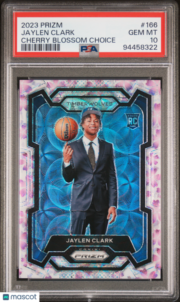 2023 Panini Prizm Jaylen Clark #166 Cherry Blossom Choice PSA 10