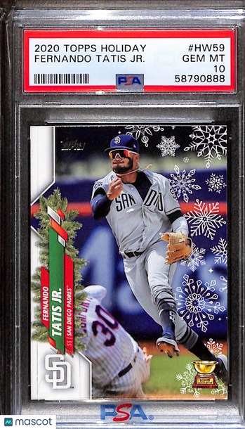 2020 Topps Holiday Fernando Tatis JR. #HW59 PSA 10