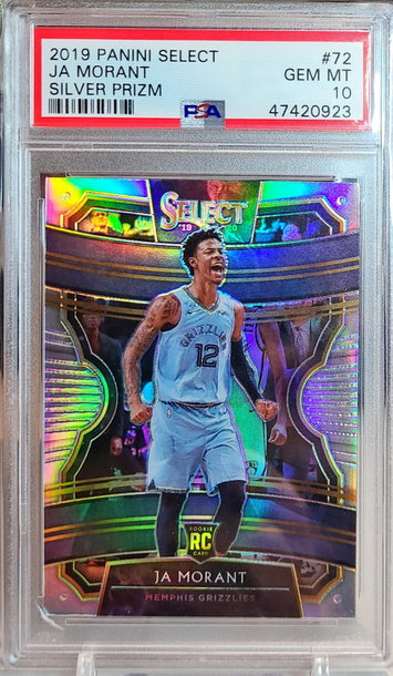 Ja Morant Select Silver Prizm PSA 10 