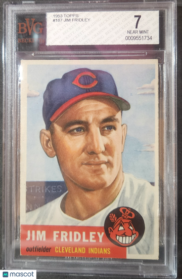 1953 Topps Jim Fridley #187 BVG 7