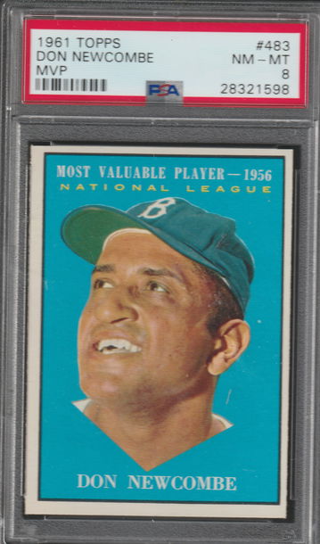 1961 Topps #483 Don Newcombe MVP PSA 8 (NM-MT)