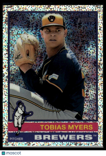 2025 Topps Heritage Tobias Myers #137 Chrome Silver Sparkle Refractor