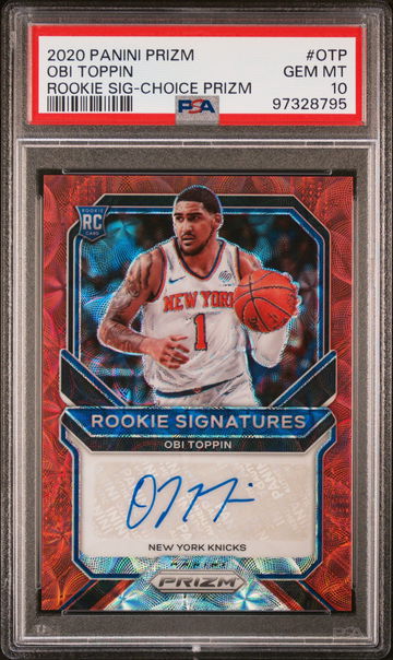 2020 PANINI PRIZM OBI TOPPIN ROOKIE SIGNATURES CHOICE #OTP RC ROOKIE PSA 10