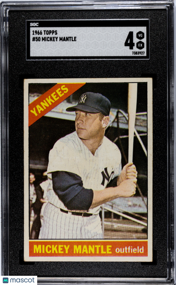 1966 Topps Mickey Mantle #50 SGC 4