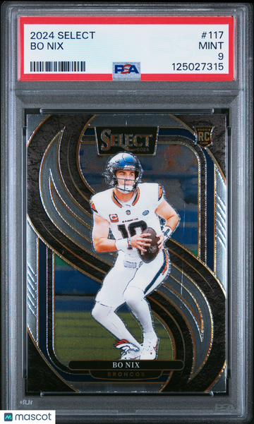 2024 Panini Select Bo Nix #117 PSA 9