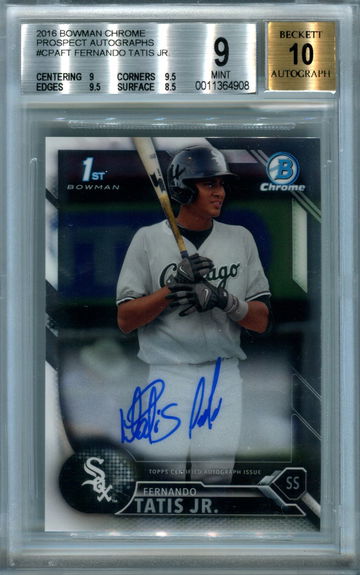 Fernando Tatis jr., BGS 9 auto 10