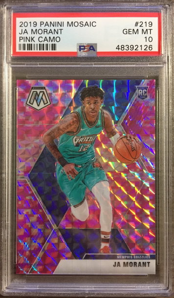Ja Morant 2019-20 Mosaic Pink Camo Prizm PSA 10