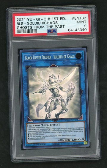 2021 Konami Yu-Gi-Oh! EN132 Black Luster Soldier - Soldier of Chaos Ghosts from the Past PSA 9 Mint