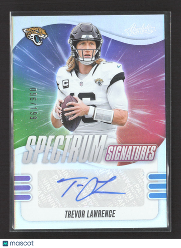 2025 Panini Absolute Spectrum Signatures Trevor Lawrence #SPS-TLE