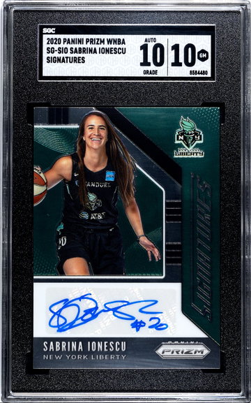 Sabrina Ionescu 2020 WNBA Prizm Signatures SGC 10 Auto 10 SG-SIO Rookie Auto