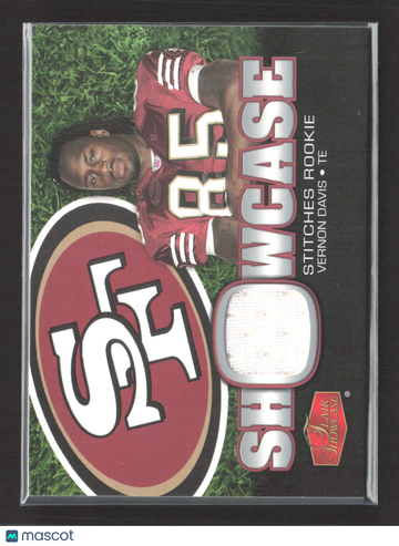 2006 Fleer Flair Showcase Stitches Rookie Vernon Davis #SHS-VD Memorabilia Jersey