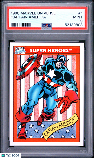 1990 Marvel Universe Captain America #1 PSA 9