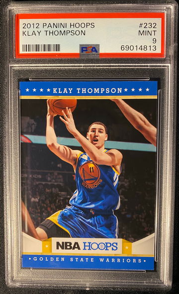 2012 Panini Hoops KLAY THOMPSON Rookie RC card #232 PSA 9!!!