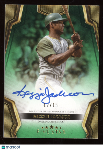 2024 Topps Five Star Autograph Reggie Jackson #FSA-RJA Green /15