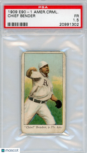 1909 E90-1 American Caramel Chief Bender PSA 1.5