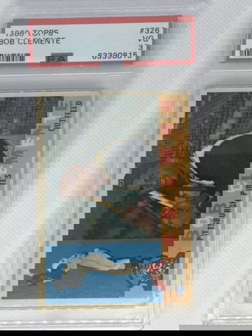 1960 Topps Bob Roberto Clemente #326 PSA 3 VG FRESHLY GRADED PIRATE HOF Centered