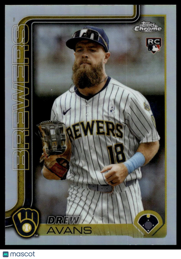 2025 Topps Chrome Update Drew Avans #USC47 Refractors RC