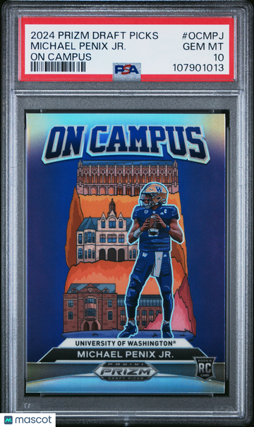 2024 Panini Prizm Draft Picks On Campus Michael Penix JR. #OCMPJ PSA 10