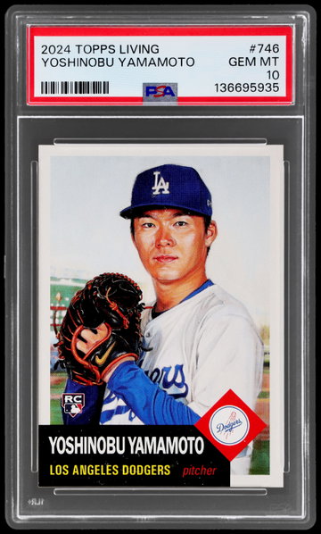 2024 Topps Living Yoshinobu Yamamoto PSA 10