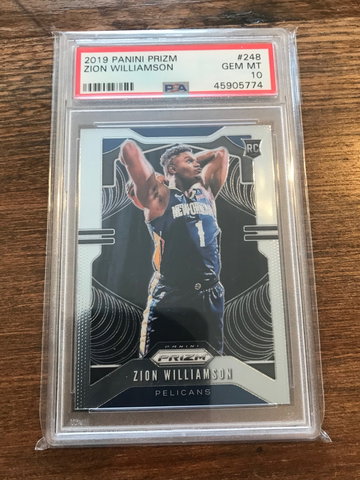 PSA 10 Zion Williamson 2019 Prizm #248